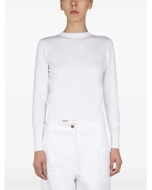 Patou Top mit Schleifenverschluss - Weiß