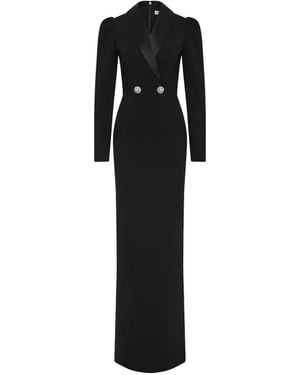 Rebecca Vallance Symphony Crystal-Embellished Gown - Black
