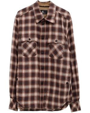 Moncler Camisa A Cuadros - Marrón
