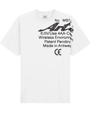 Arte' Specs Side Graphic-Print T-Shirt - White