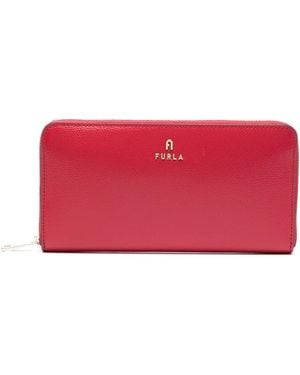 Furla Portefeuille En Cuir À Fermeture Zippée - Red