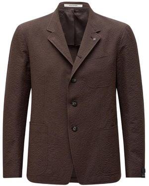 Tagliatore Single-Breasted Jacket - Brown