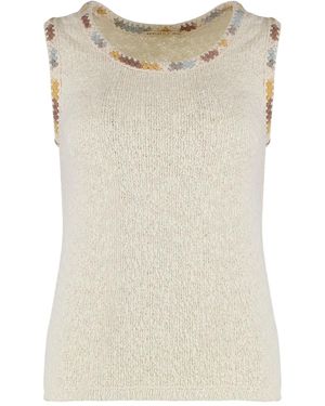 Kristina Ti Gestricktes Oberteil - Natur