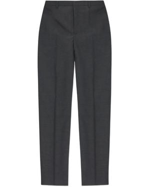 Jil Sander Pleat-Front Wool Pants - Gray