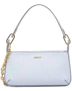 DKNY Schultertasche aus Leder - Weiß