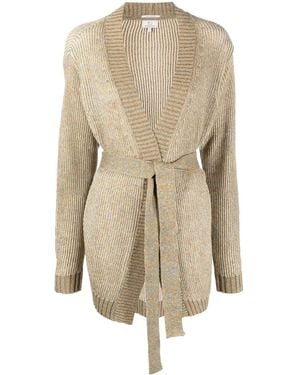 Woolrich Tie-Fastening Knitted Cardigan - Natural