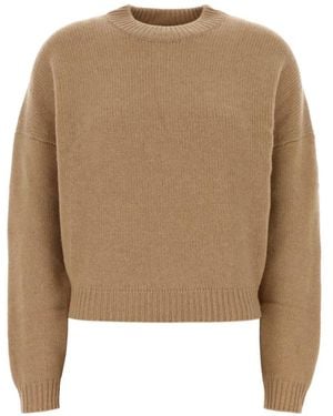 LeKasha Anong Crew-Neck Cashmere Sweater - Natural