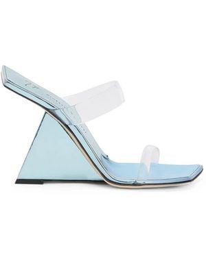 Giuseppe Zanotti Florance Plexi 105mm サンダル - ブルー
