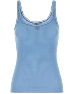 Prada Klassisches Trägershirt - Blau