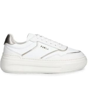 Furla Leather Trainers - White
