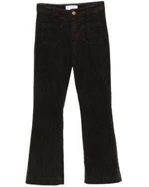 The Seafarer Corduroy Flared Jeans - Black