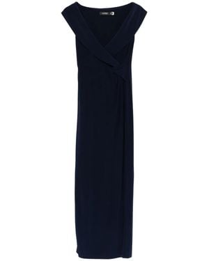 Ralph Lauren Vネック マキシドレス - ブルー