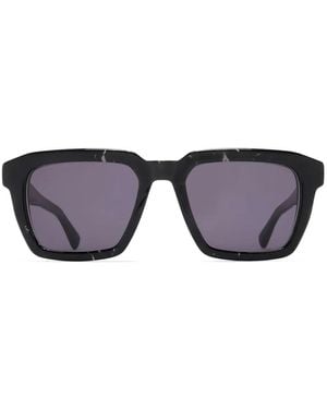 Mykita Lunettes De Soleil À Effet Marbré Soma - Bleu