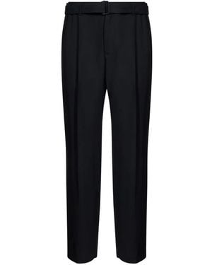 Jonathan Simkhai Elvis Belted Pleated Tailored Trousers - Black