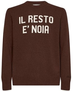 MC2 Saint Barth Jacquard-Knit Logo-Embroidered Jumper - Brown