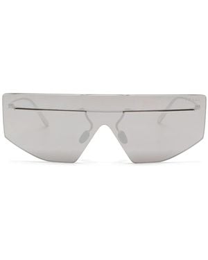 Prada Sonnenbrille Mit Oversized-Gestell - Weiß