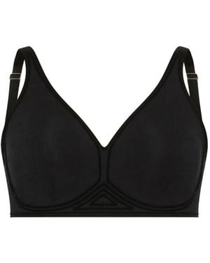 Wolford Panelled Bra - Black