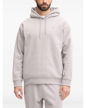 On Shoes Hoodie À Logo Brodé - Gris