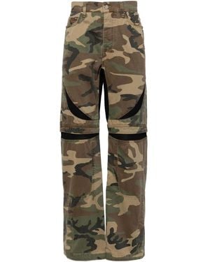 Amiri Camouflage Print Denim Jeans - Green