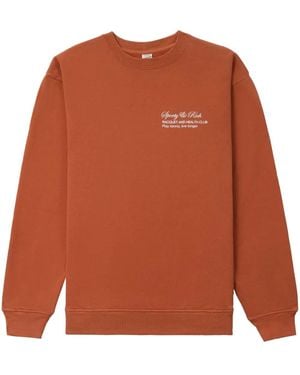 Sporty & Rich Tennis Script スウェットシャツ - オレンジ