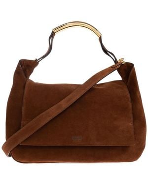 Moschino Handle-Detail Cross Body Bag - Brown