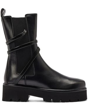 Rene Caovilla Juniper Leather Boots - Black