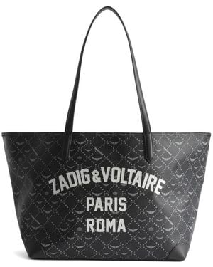 Zadig & Voltaire Logo-Print Tote Bag - Black