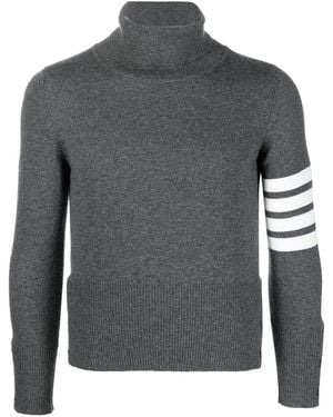 Thom Browne Rollkragenpullover Aus Kaschmir - Grau