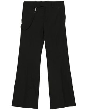 Courreges Belt-Loops Trousers - Black
