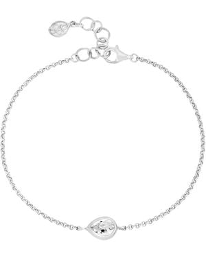 Dower & Hall Topaz Pear-Chain Bracelet - White
