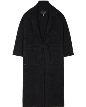 Alanui Knitted Robe Coat - Black