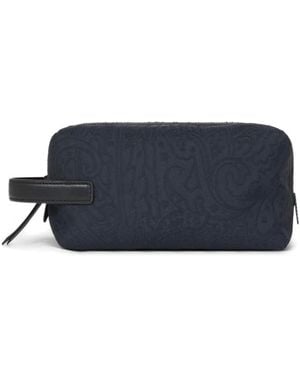 Etro Jacquard Wash Bag - Blue
