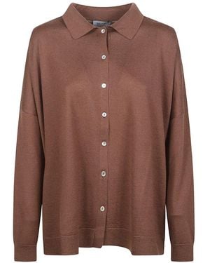 Be You Cardigan À Poches Poitrine - Marron
