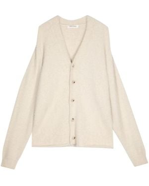 WOOD WOOD Cardigan En Maille À Col V - Neutre
