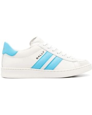 Bally Tyger Leather Sneakers - Blue