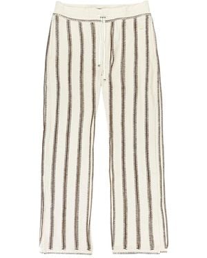 Amiri Stitch Flare Track Pants - Natural