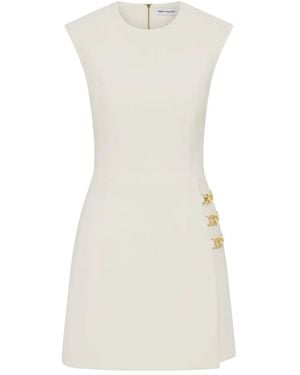 Rebecca Vallance Robe Courte Freyja À Design Sans Manches - Blanc