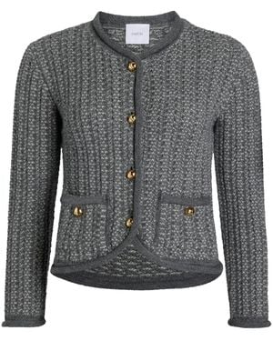 Patou Knitted Fitted Jacket - Black