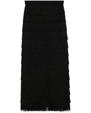 Dorothee Schumacher Fringed Maxi Skirt - Black