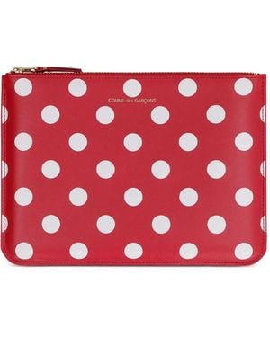 Comme des Garçons Polka Dots Pouch - Red