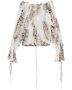 Blumarine Long-Sleeves Blouse - White
