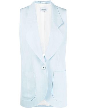 CASABLANCA Single-Breasted Waistcoat - Blue