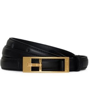 Anine Bing Double Elly Belt Smooth Leather - Black