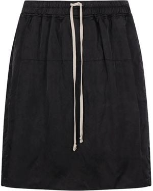 Rick Owens Temple Kilt Shorts - Black