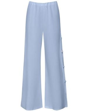 Baobab Wayra Elastic-Waistband Palazzo Pants - Blue