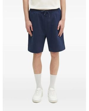 Fred Perry Logo-Embroidered Shorts - Blue