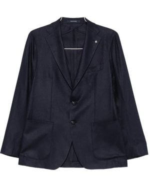 Tagliatore Patch-Pocket Blazer - Blue