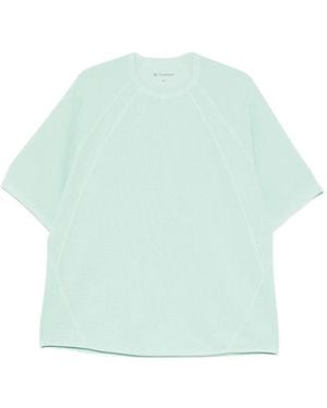 Goldwin Waffle-Knit Raglan-Sleeve T-Shirt - Blue