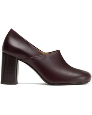 Lemaire Pumps Anatomic Con Tacco Largo 80Mm - Marrone