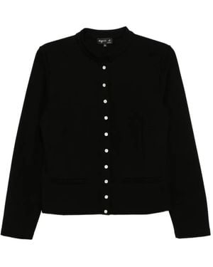 agnès b. Buttoned-Up Cardigan - Black